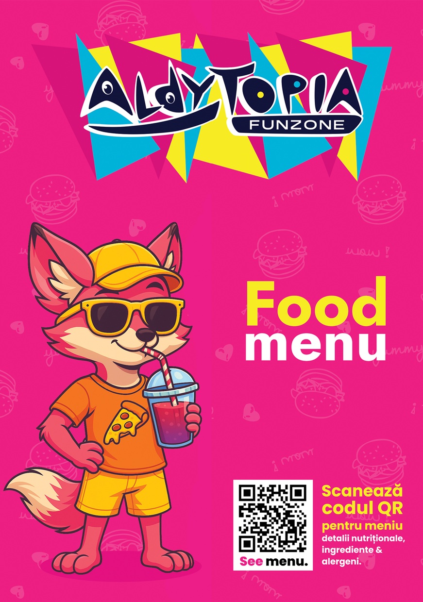 Aldytopia Funzone - Food Menu