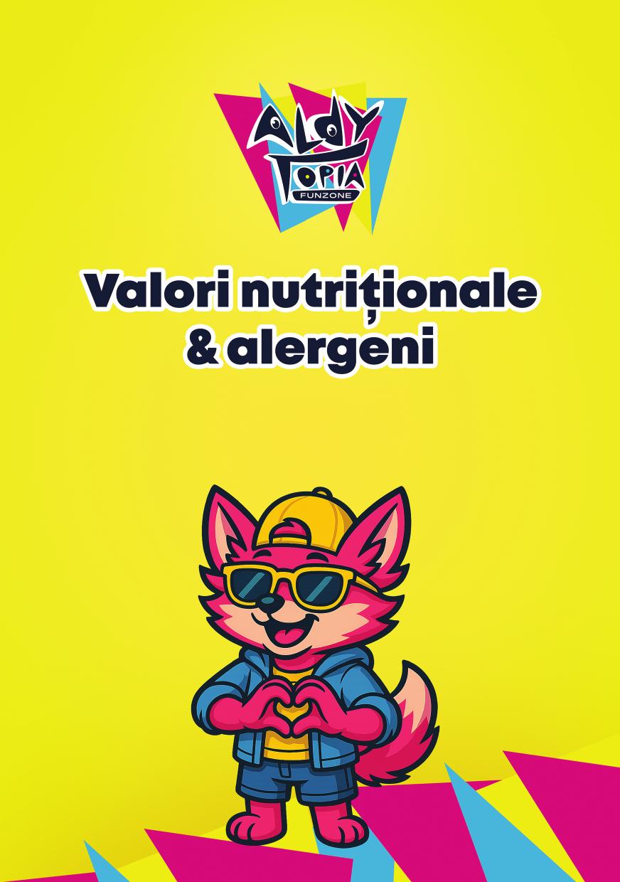 Valori nutriționale și alergeni